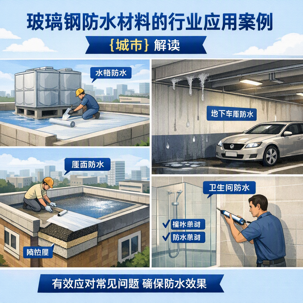 玻璃钢防水材料的行业应用案例,五家渠解读