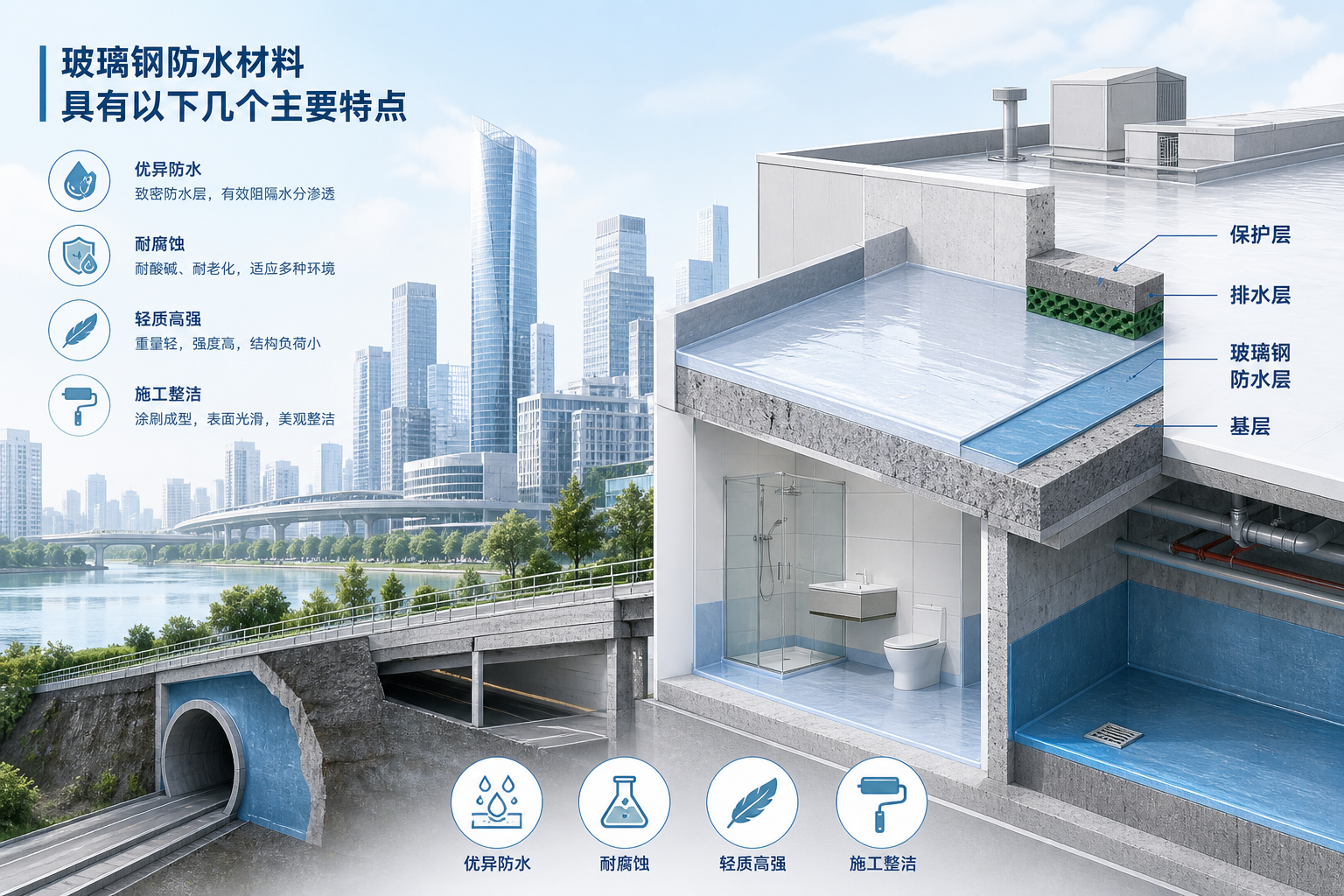 2023年玻璃钢防水材料市场趋势分析,关注 五家渠 发展